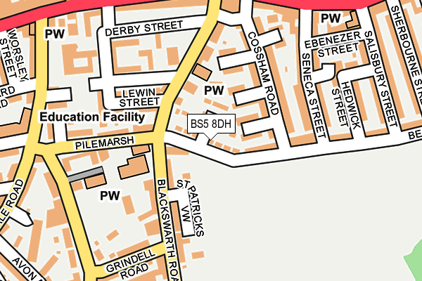 BS5 8DH map - OS OpenMap – Local (Ordnance Survey)