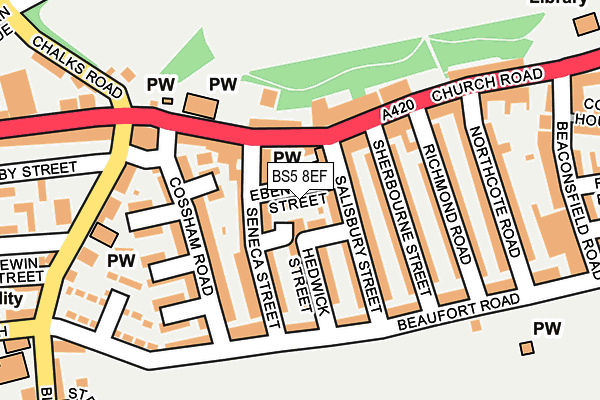 BS5 8EF map - OS OpenMap – Local (Ordnance Survey)