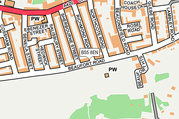 BS5 8EN map - OS OpenMap – Local (Ordnance Survey)