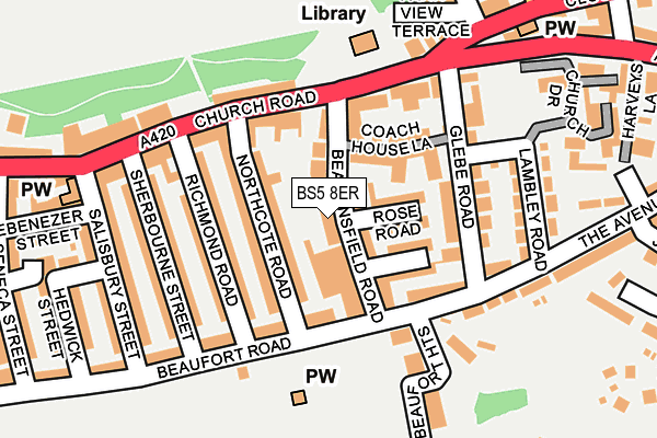 BS5 8ER map - OS OpenMap – Local (Ordnance Survey)