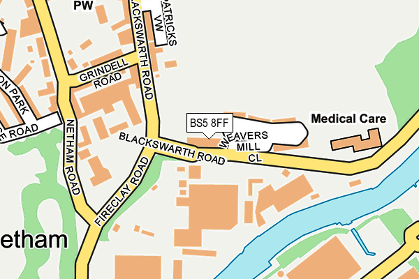 BS5 8FF map - OS OpenMap – Local (Ordnance Survey)