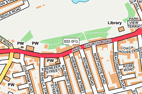 BS5 8FG map - OS OpenMap – Local (Ordnance Survey)