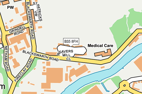 Map of BRISTOL RESIN COMPANY LTD at local scale