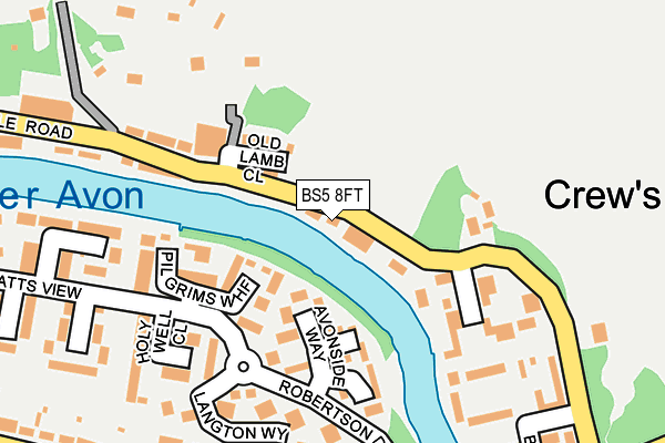 BS5 8FT map - OS OpenMap – Local (Ordnance Survey)