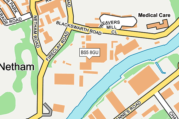 BS5 8GU map - OS OpenMap – Local (Ordnance Survey)