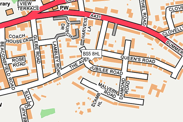 BS5 8HL map - OS OpenMap – Local (Ordnance Survey)