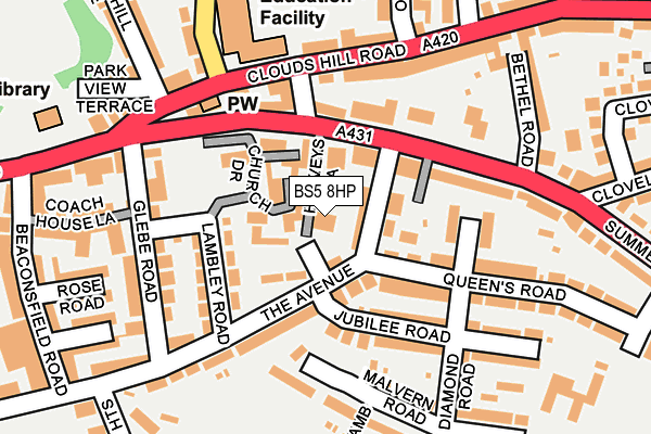 BS5 8HP map - OS OpenMap – Local (Ordnance Survey)