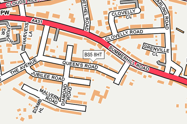 BS5 8HT map - OS OpenMap – Local (Ordnance Survey)