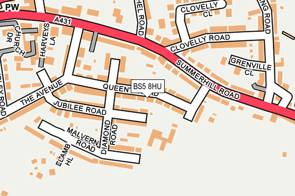 BS5 8HU map - OS OpenMap – Local (Ordnance Survey)