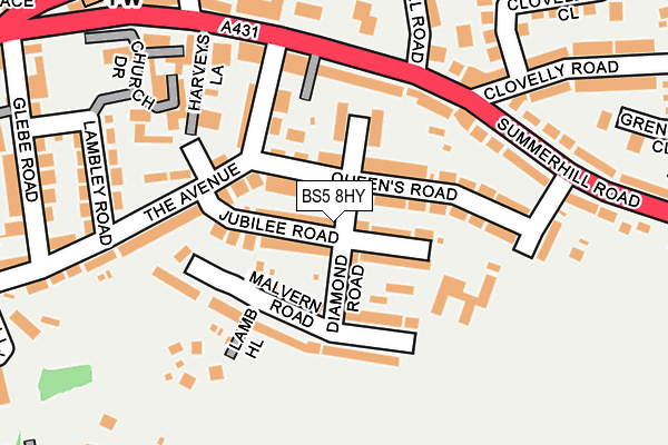 BS5 8HY map - OS OpenMap – Local (Ordnance Survey)