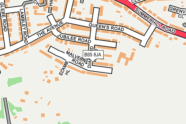 BS5 8JA map - OS OpenMap – Local (Ordnance Survey)