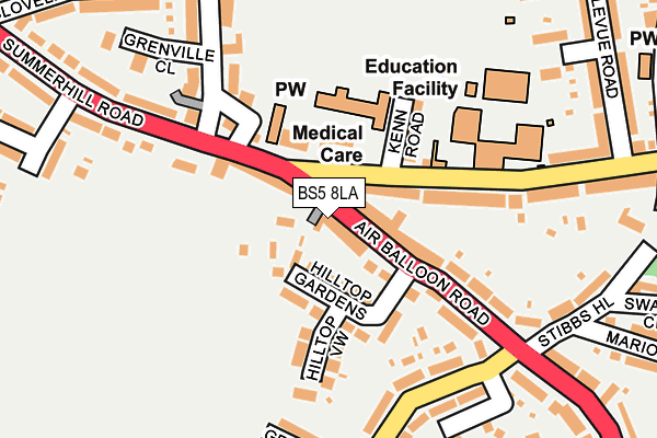 BS5 8LA map - OS OpenMap – Local (Ordnance Survey)