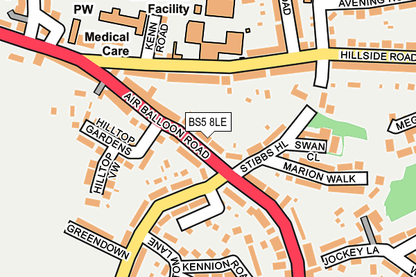 BS5 8LE map - OS OpenMap – Local (Ordnance Survey)