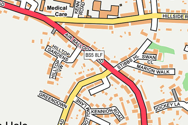 BS5 8LF map - OS OpenMap – Local (Ordnance Survey)