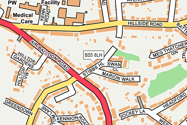 BS5 8LH map - OS OpenMap – Local (Ordnance Survey)