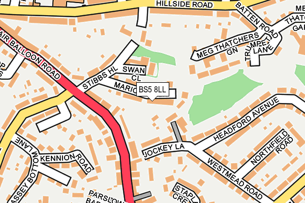 BS5 8LL map - OS OpenMap – Local (Ordnance Survey)