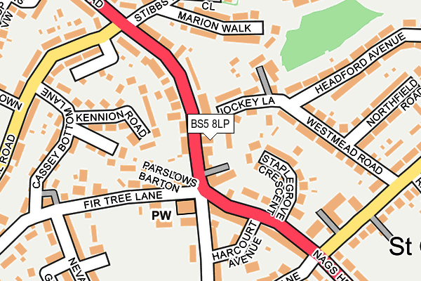 BS5 8LP map - OS OpenMap – Local (Ordnance Survey)