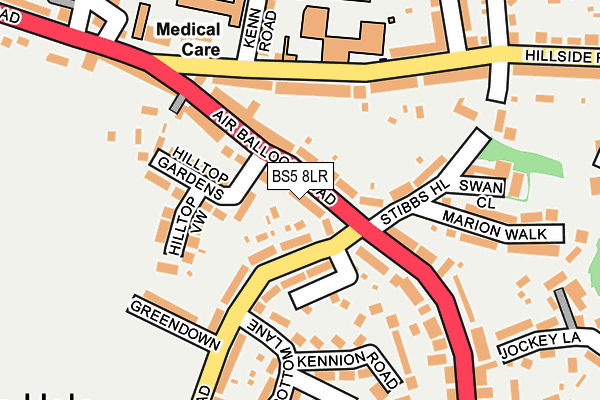 BS5 8LR map - OS OpenMap – Local (Ordnance Survey)