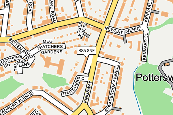 BS5 8NF map - OS OpenMap – Local (Ordnance Survey)