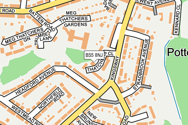 BS5 8NJ map - OS OpenMap – Local (Ordnance Survey)