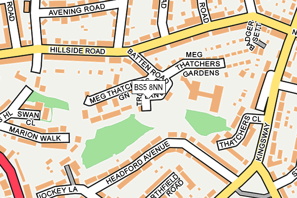BS5 8NN map - OS OpenMap – Local (Ordnance Survey)