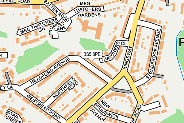 BS5 8PE map - OS OpenMap – Local (Ordnance Survey)