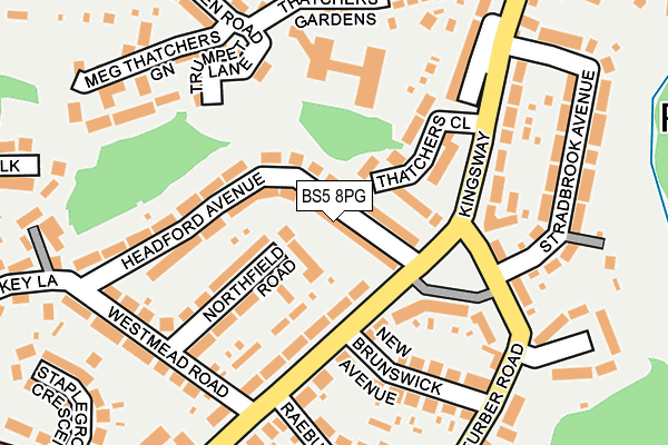 BS5 8PG map - OS OpenMap – Local (Ordnance Survey)