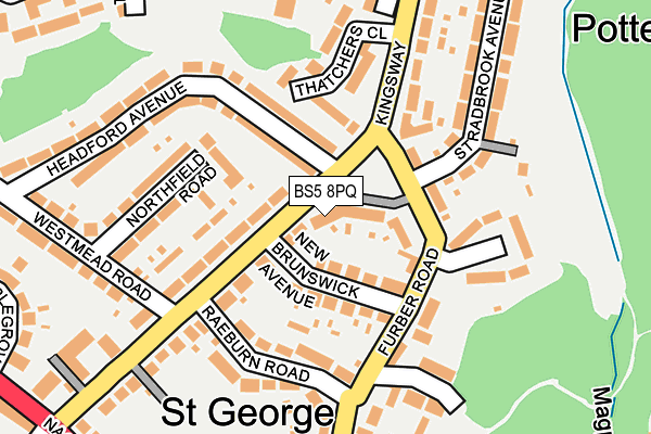 BS5 8PQ map - OS OpenMap – Local (Ordnance Survey)