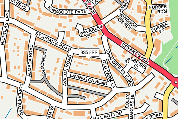 BS5 8RR map - OS OpenMap – Local (Ordnance Survey)
