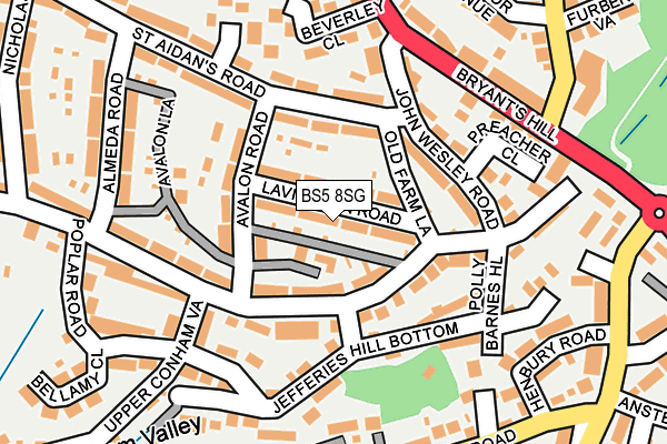 BS5 8SG map - OS OpenMap – Local (Ordnance Survey)