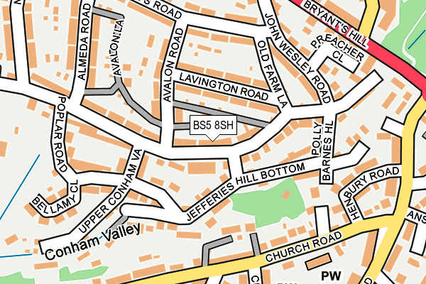 BS5 8SH map - OS OpenMap – Local (Ordnance Survey)