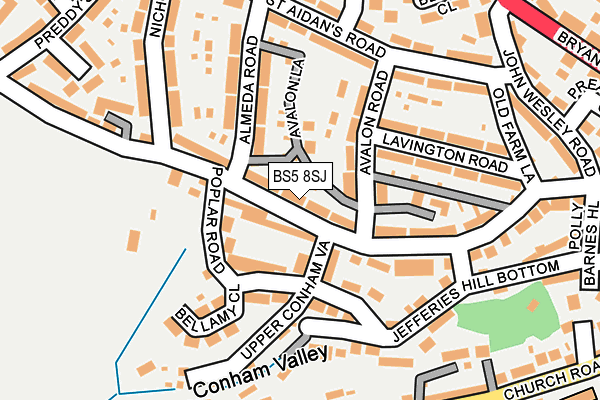 BS5 8SJ map - OS OpenMap – Local (Ordnance Survey)