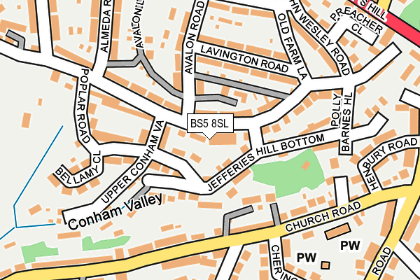 BS5 8SL map - OS OpenMap – Local (Ordnance Survey)