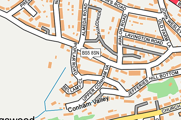 BS5 8SN map - OS OpenMap – Local (Ordnance Survey)