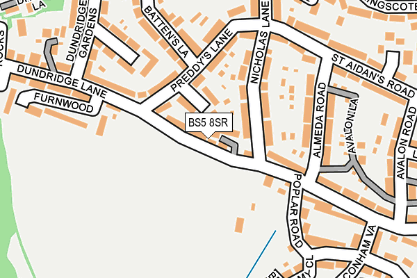 BS5 8SR map - OS OpenMap – Local (Ordnance Survey)