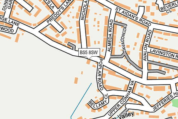 BS5 8SW map - OS OpenMap – Local (Ordnance Survey)