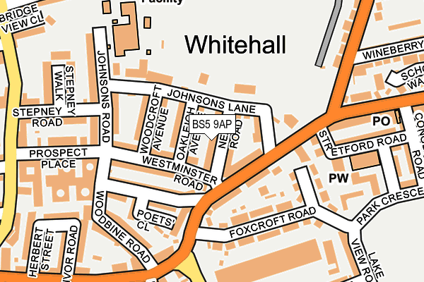 BS5 9AP map - OS OpenMap – Local (Ordnance Survey)