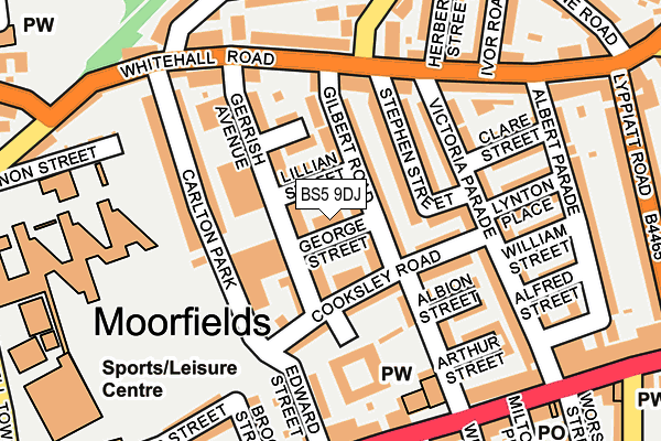 BS5 9DJ map - OS OpenMap – Local (Ordnance Survey)