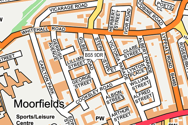 BS5 9DR map - OS OpenMap – Local (Ordnance Survey)