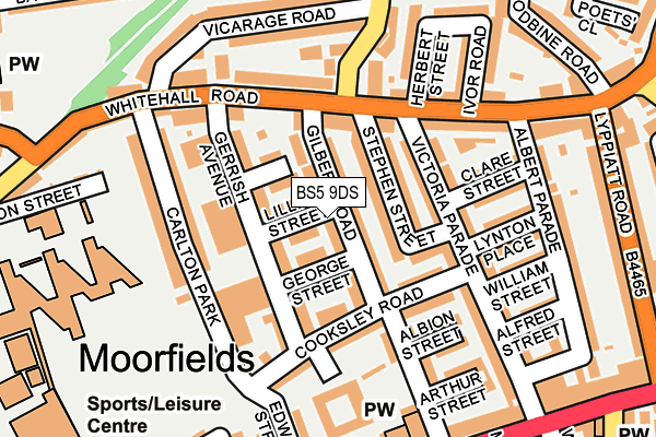 BS5 9DS map - OS OpenMap – Local (Ordnance Survey)