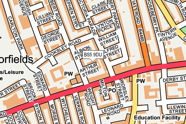 BS5 9DU map - OS OpenMap – Local (Ordnance Survey)