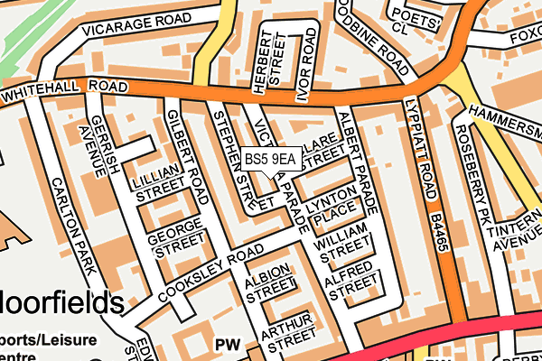 BS5 9EA map - OS OpenMap – Local (Ordnance Survey)