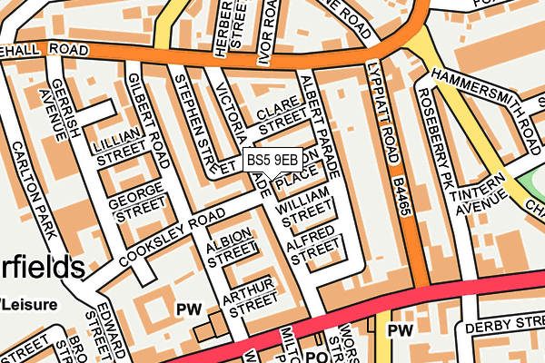 BS5 9EB map - OS OpenMap – Local (Ordnance Survey)