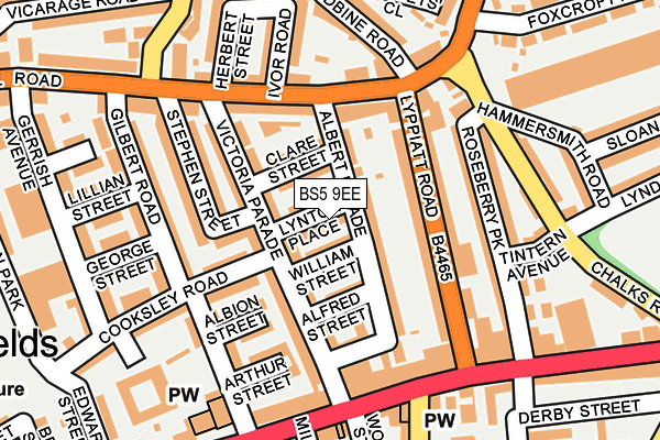 BS5 9EE map - OS OpenMap – Local (Ordnance Survey)