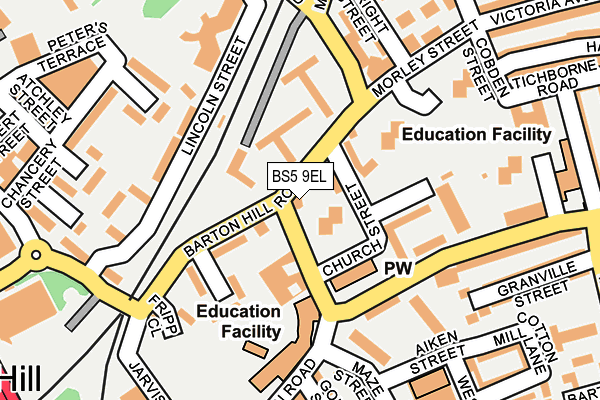 BS5 9EL map - OS OpenMap – Local (Ordnance Survey)