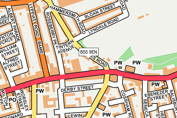 BS5 9EN map - OS OpenMap – Local (Ordnance Survey)