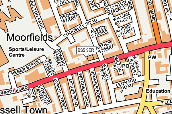 BS5 9ER map - OS OpenMap – Local (Ordnance Survey)