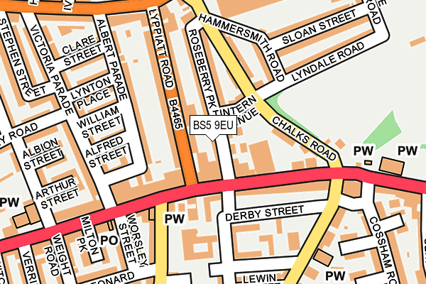 BS5 9EU map - OS OpenMap – Local (Ordnance Survey)