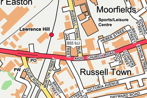 Map of CARS OF BRISTOL LTD at local scale