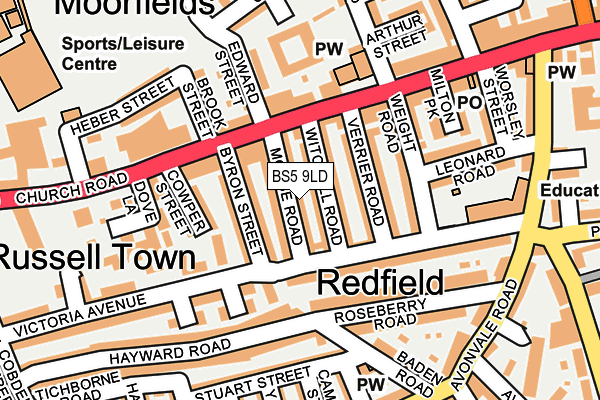 BS5 9LD map - OS OpenMap – Local (Ordnance Survey)